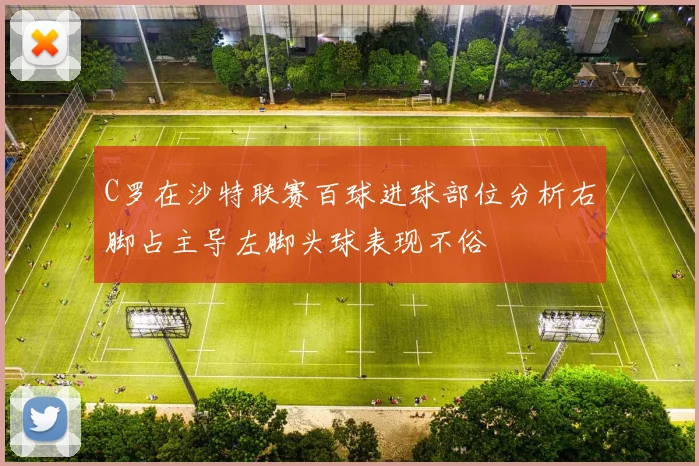 C罗在沙特联赛百球进球部位分析右脚占主导左脚头球表现不俗